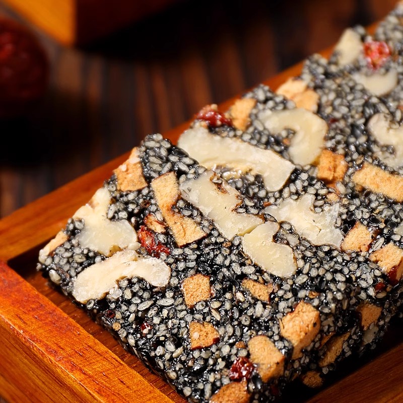 黑芝麻核桃糕营养软饼