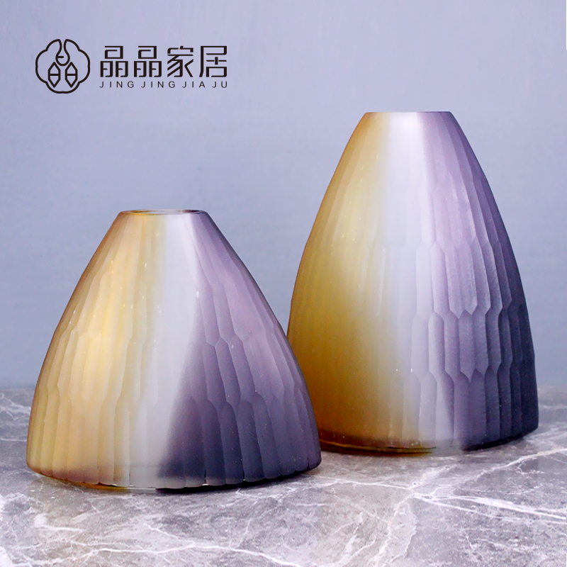 晶晶家居桌面玄关玻璃玻璃花瓶