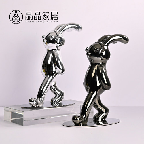 晶晶家居树脂轻奢桌面小怪兽摆件