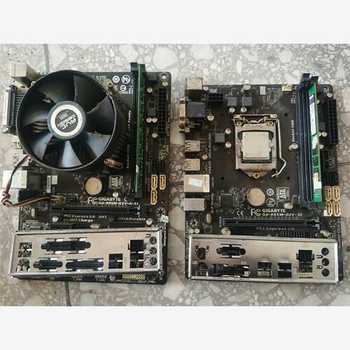 两块拆机技嘉B85MD3V-A主板，带g1840cpu,一根，议价商品