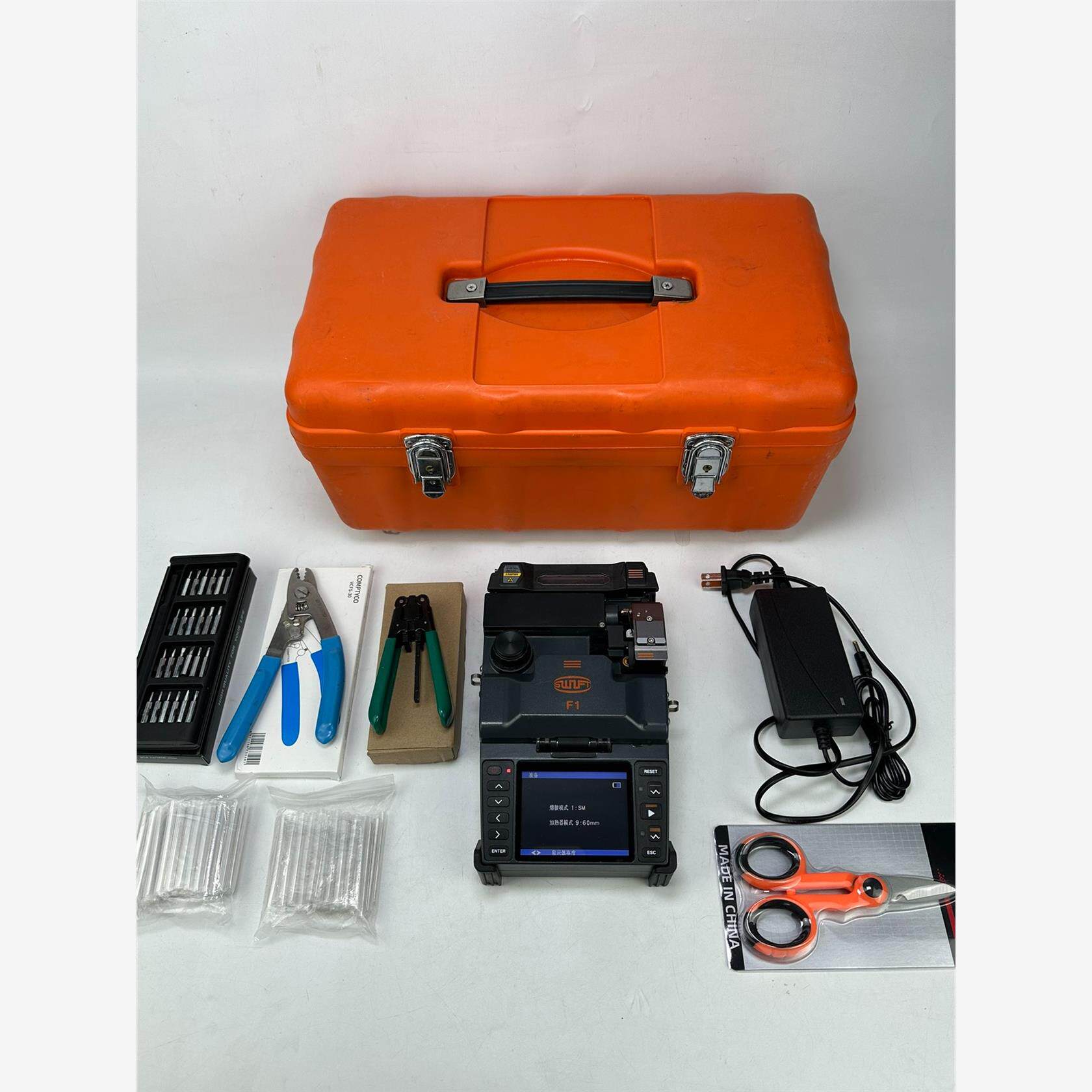新款日新f1,两马达机器,带三合一夹具皮线尾纤裸纤光,议价商品