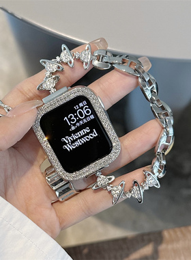 西太后细款applewatch表带S9适用S10苹果手表带iwatch表带8高级感