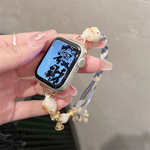 招财猫S8表带适用iwatch表带S9可爱S10苹果手表带applewatch7表带