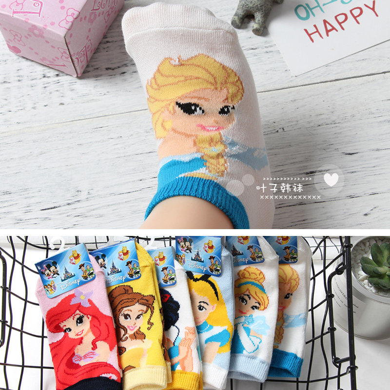 清仓 韩国儿童袜子女童纯棉短袜春秋夏季小中大童薄款低帮小孩袜