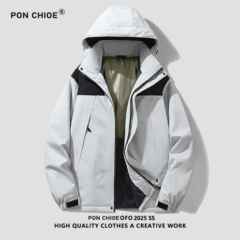 ponchioe羽绒棉服男款冬季加厚棉衣保暖防寒服情侣棉袄外套男