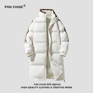 ponchioe中长款 加厚抗寒棉服休闲防风保暖立领棉袄 棉衣男女冬季