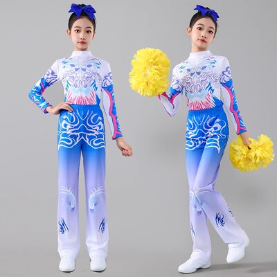 儿童啦啦队表演服学生啦啦操演出服成人团体健美操竞技比赛舞蹈服