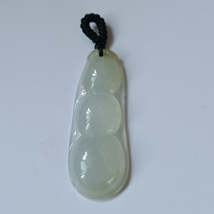 小胖胖晶宝石 无纹裂 冰黄 四季豆