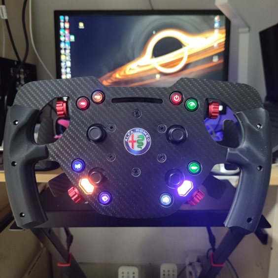 速魔Simagic GT Pro Hub和GTC盘改装F1/GT盘面定做【碳纤维】