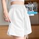夏季 2025休闲运动短裤 运动中裤 白色速干冰丝短裤 高腰a字五分短裤