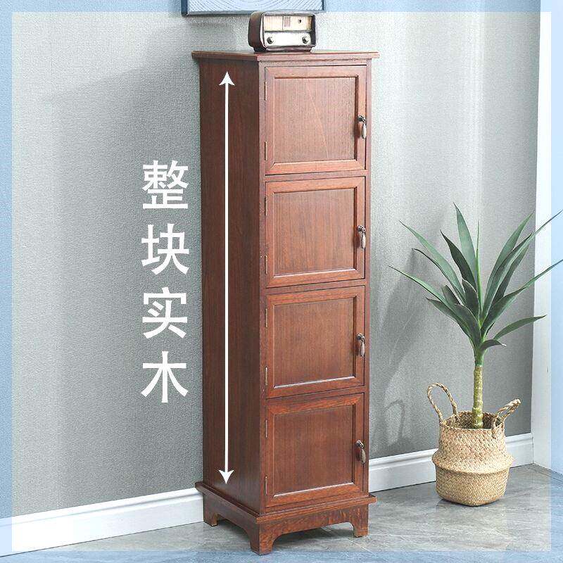 特价实木斗柜带门大容量收纳柜家用多功能储物柜简易书柜阳台角柜