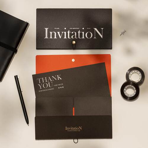 定制高端商务贺卡活动请柬