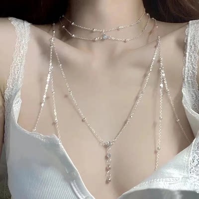 纯欲辣妹choker项链胸链后背链