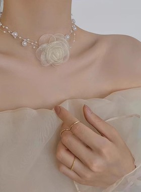 珍珠颈链choker春夏轻奢小众