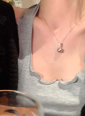 精致轻奢小众百搭法式珍珠项链