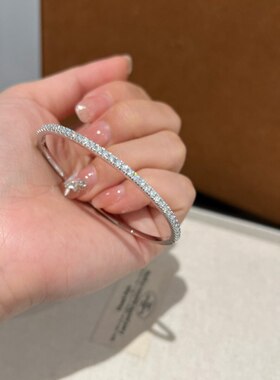 超仙爆闪排钻满天星手镯女vintage精致高级感轻奢叠戴手环简约