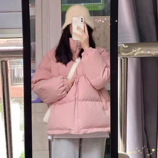 千仞岗短款羽绒服冬季女2026新款小个子学生立领加绒加厚保暖棉服