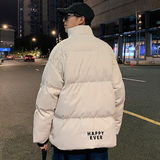 ！冬季加厚立领棉衣男简约保暖棉服字母刺绣外套Y222P115，男装棉衣，电商B220