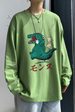 纯棉2023秋季新款印花长袖T恤男宽松纯棉打底衫T818P25，男装T恤，电商B220