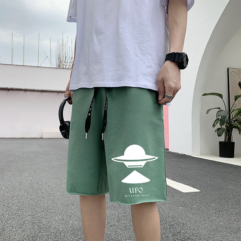 2023夏季运动短裤潮流宽松港风ins五分裤针织休闲裤中裤K20P25,男装休闲裤,电商B220