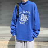 ！秋季男士半高领卫衣青少年宽松大码打底衫WY401P30控48，男装卫衣，电商B220