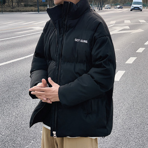 ！冬季加厚立领棉衣男简约百搭保暖棉服潮牌外套Y222P115图片