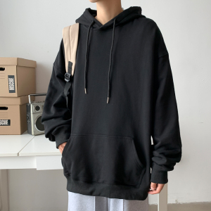 8色入！秋季男士纯色连帽卫衣学生宽松大码秋衣外套WY200特P30图片