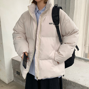 ！中性风冬季加厚立领棉衣男女同款潮流保暖棉服外套Y222P115图片