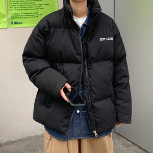 ！中性风冬季加厚立领棉衣男女同款潮流保暖棉服外套Y222P115图片