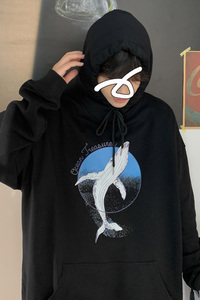 点击6.8% 早秋男士连帽卫衣时尚印花百搭大码学生秋衣 WY205P38图片
