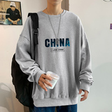 ！春秋季潮流百搭卫衣男潮流圆领上衣打底衫WY109P28加绒P36，男装卫衣，电商B220