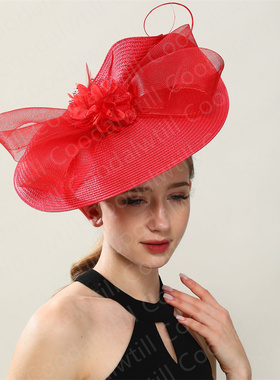 夸张造型帽子舞台演出晚会头饰复古欧美宴会礼帽fascinator hat