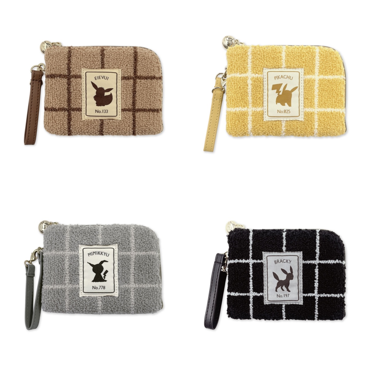 口袋妖怪 伊布 皮卡丘 月亮伊布 谜拟丘 毛茸茸 自动伸缩公交卡包