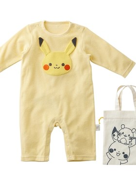 预售 monpoke 口袋妖怪 母婴系列 咚咚鼠 皮卡丘 婴幼儿连体衣