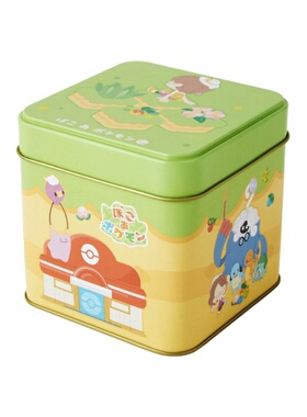 口袋妖怪 pokopia 农场系列 零食方形铁盒