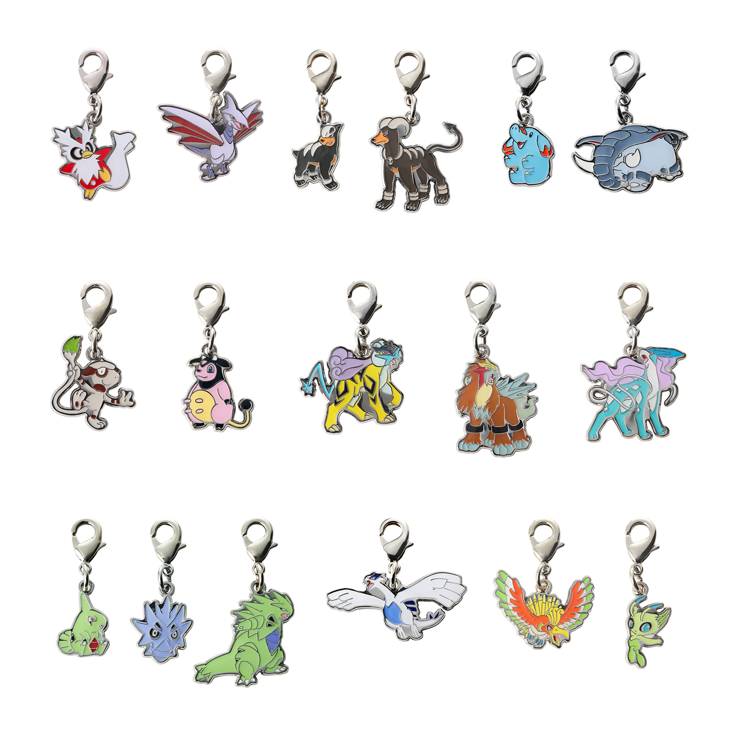 No:225~251 口袋妖怪PC中心 城都地区 全国图签金属挂件