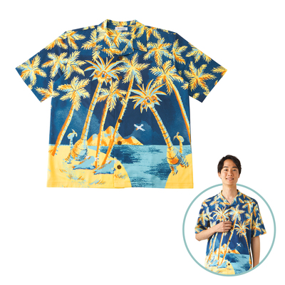 阿罗拉椰蛋树夏威夷衬衫