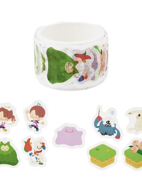 口袋妖怪 pokopia 农场系列 百变怪 和纸 胶带贴纸