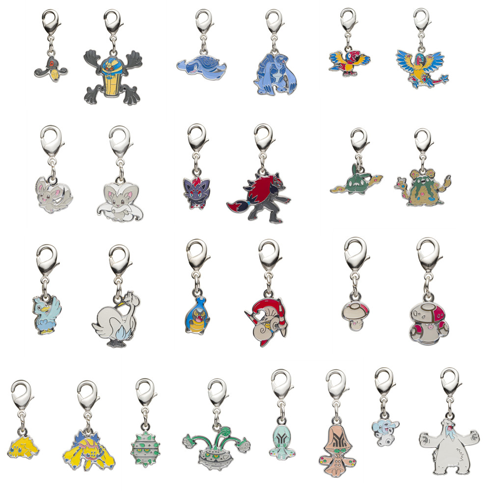 预售精灵宝可梦黑白伊修地区图签 金属挂件钥匙扣 两枚组 562~614