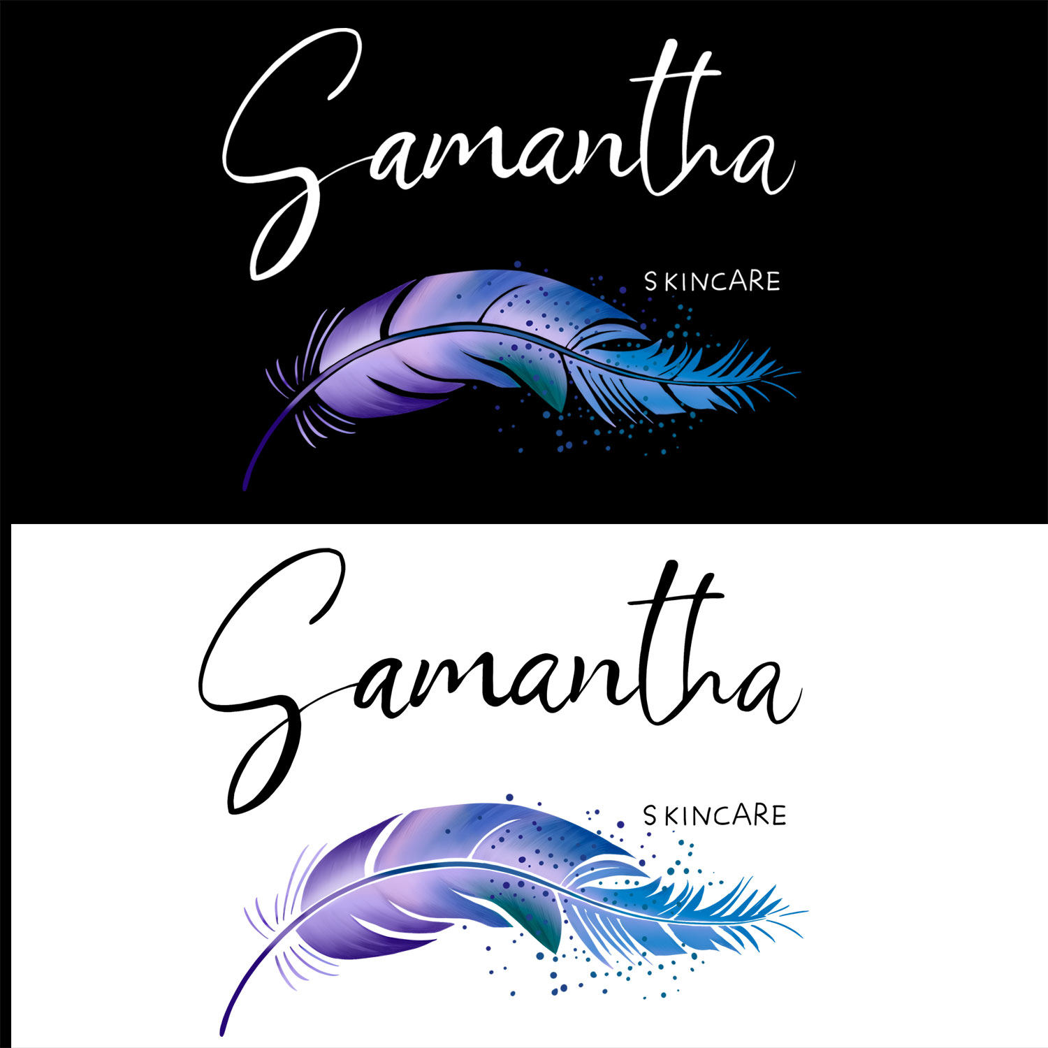 炫彩羽毛字母款式卡通风格新款衣服装饰印花热转印烫画贴饰品图案