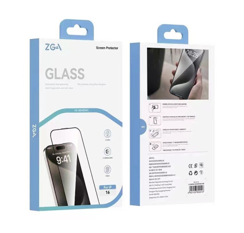 ZGA 2.5D防静电防偷窥二强钢化膜 适用苹果iPhone 16 高清防偷窥 保护膜 黑iPhone 17 Pro max 高清钢化膜