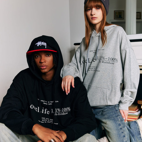 YORAINBOW情侣连帽卫衣