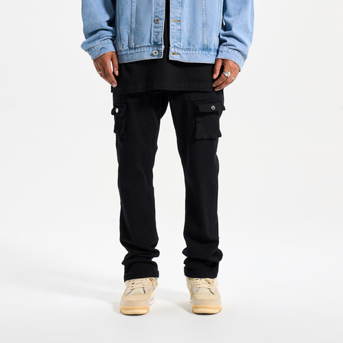 YORAINBOW后裤脚拉链牛仔裤男