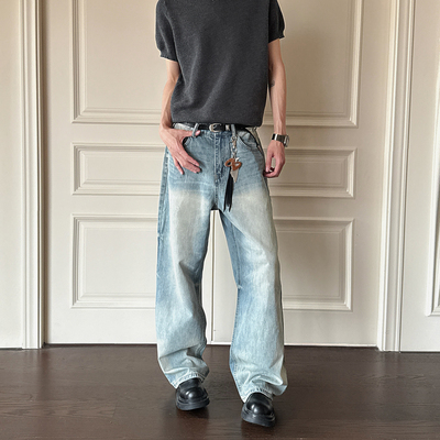 YORAINBOW美式复古牛仔裤