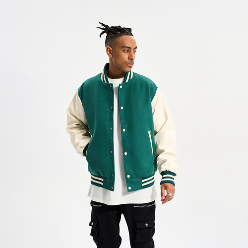 YORAINBOW麂皮绒棒球服夹克外套