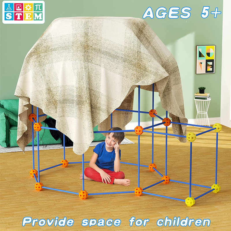 fort搭建玩具拼接房子幼儿园堡垒
