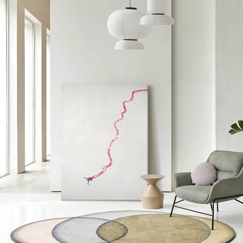 意式极简玄关高级感挂画客厅纯手绘油画小众艺术沙发背景墙装饰画