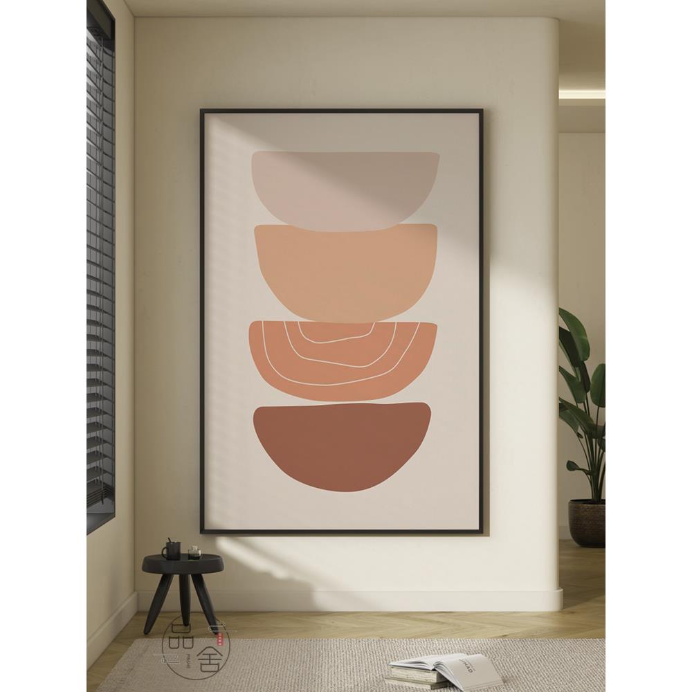 抽象色块艺术玄关装饰画客厅沙发背景墙挂画北欧简约卧室餐厅壁画图片
