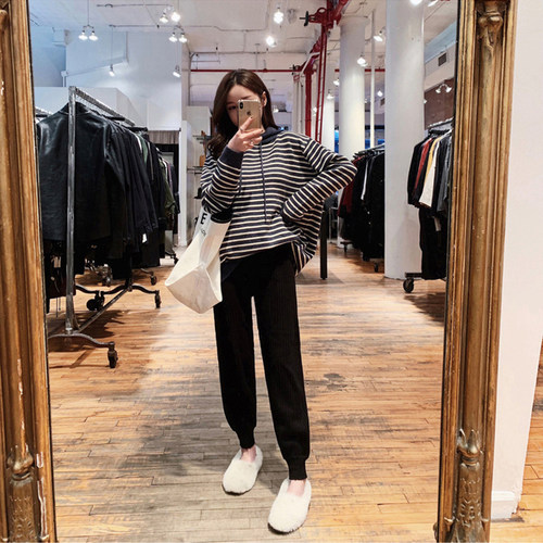 初秋时尚洋气风学生卫衣两件套