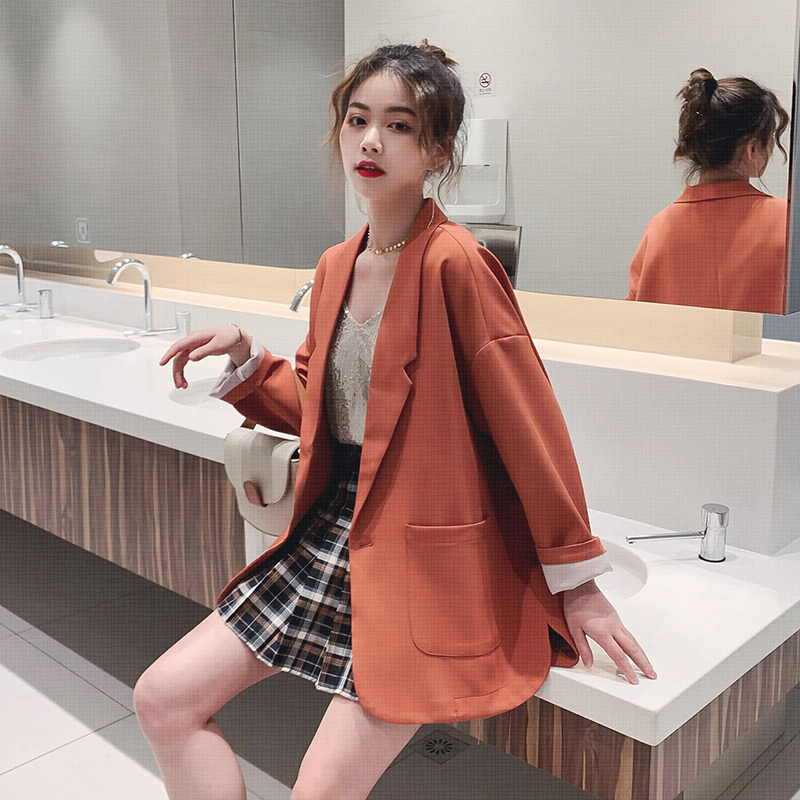 小个子西装外套女2025早春新款韩版宽松休闲气质chic网红西服上衣